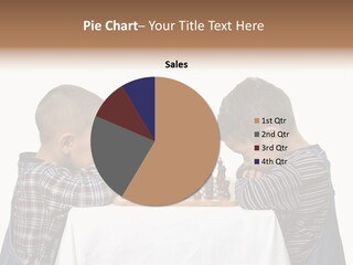 Two Brothers Playing Chess PowerPoint Template