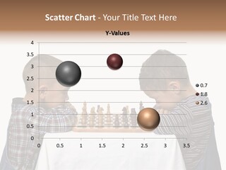 Two Brothers Playing Chess PowerPoint Template