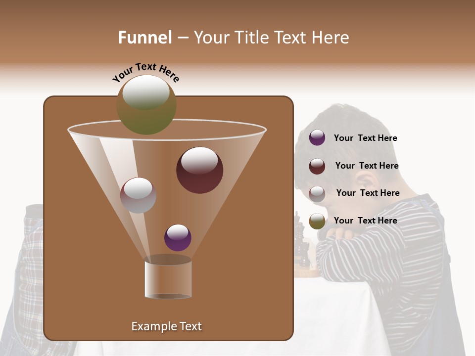 Two Brothers Playing Chess PowerPoint Template