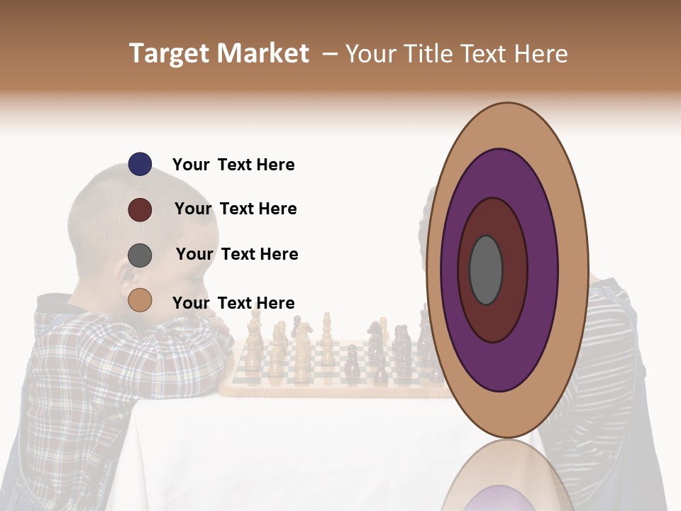 Two Brothers Playing Chess PowerPoint Template