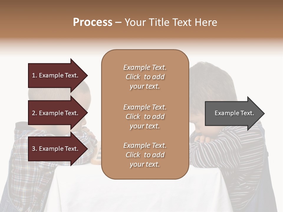 Two Brothers Playing Chess PowerPoint Template