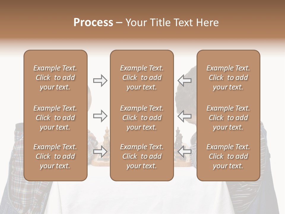 Two Brothers Playing Chess PowerPoint Template