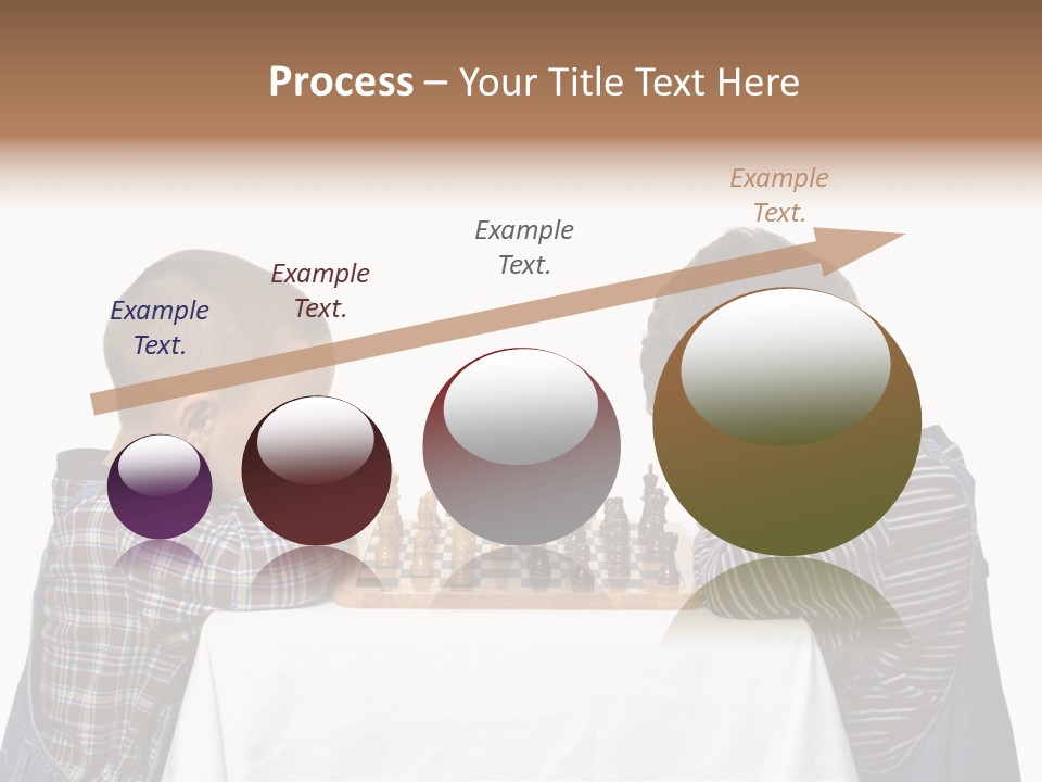 Two Brothers Playing Chess PowerPoint Template