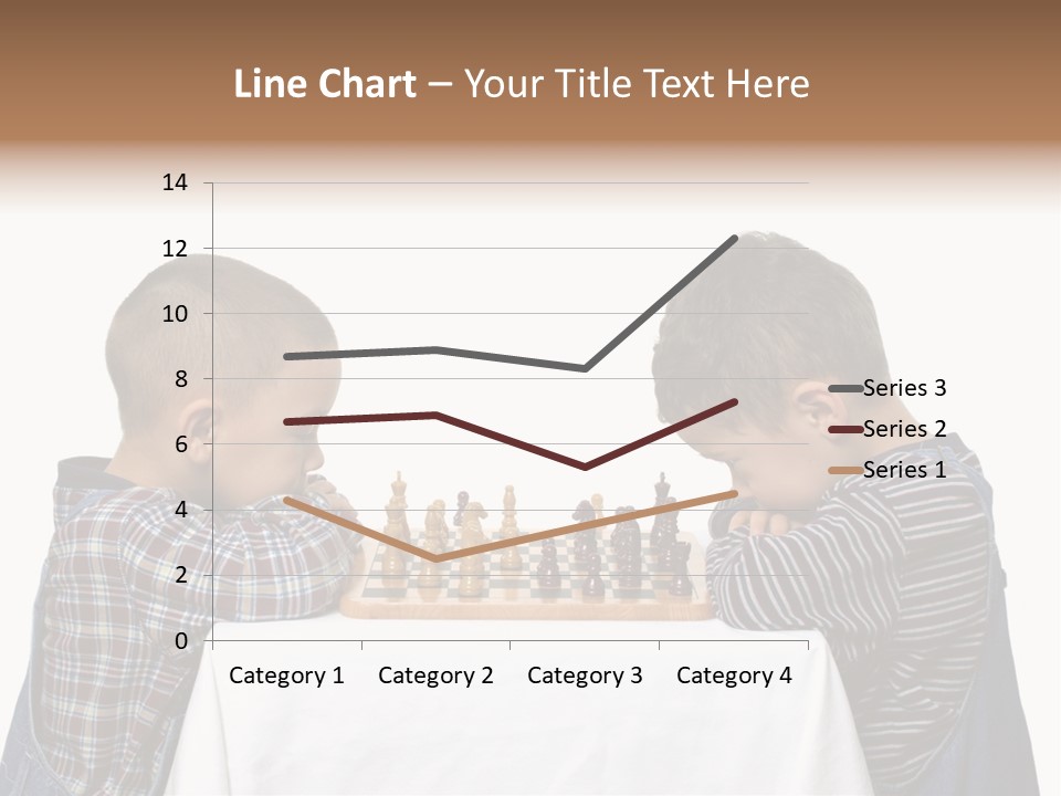 Two Brothers Playing Chess PowerPoint Template
