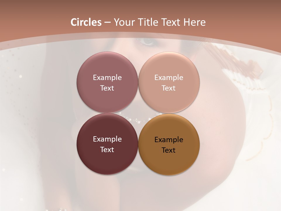 Bride Sitting On Floor Looking Up At Camera. Soft Dreamy Look, Sharp Eyes And Facial Features PowerPoint Template