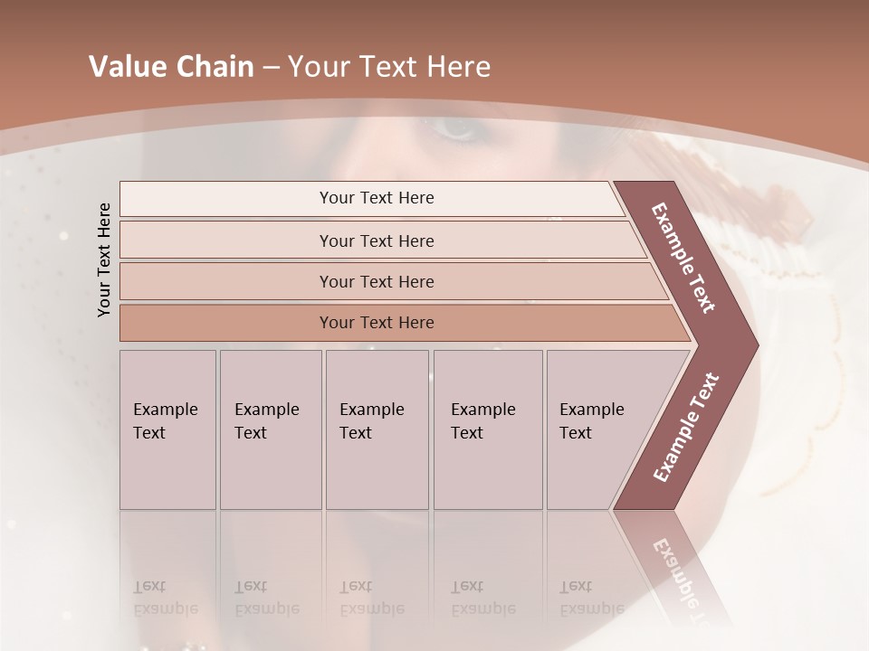 Bride Sitting On Floor Looking Up At Camera. Soft Dreamy Look, Sharp Eyes And Facial Features PowerPoint Template