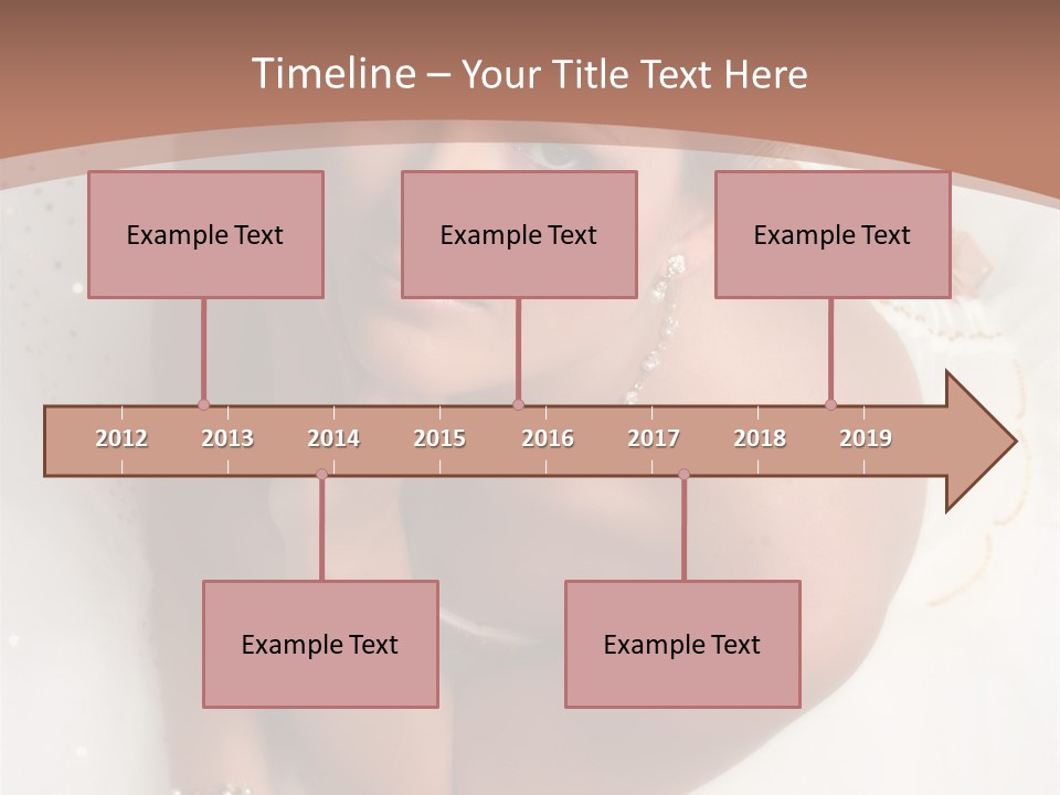 Bride Sitting On Floor Looking Up At Camera. Soft Dreamy Look, Sharp Eyes And Facial Features PowerPoint Template