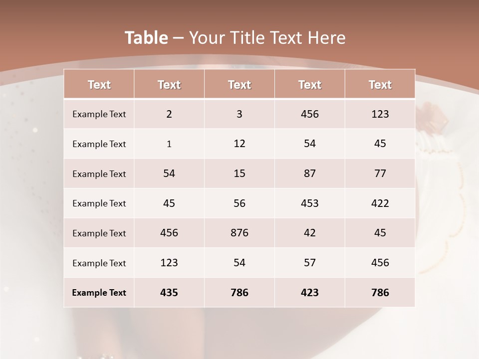 Bride Sitting On Floor Looking Up At Camera. Soft Dreamy Look, Sharp Eyes And Facial Features PowerPoint Template