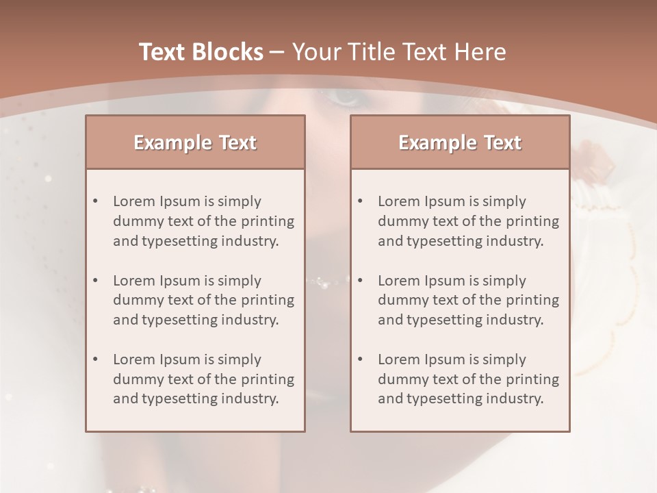 Bride Sitting On Floor Looking Up At Camera. Soft Dreamy Look, Sharp Eyes And Facial Features PowerPoint Template