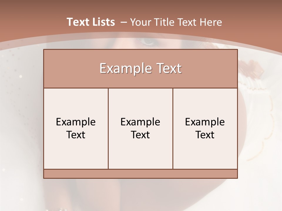 Bride Sitting On Floor Looking Up At Camera. Soft Dreamy Look, Sharp Eyes And Facial Features PowerPoint Template