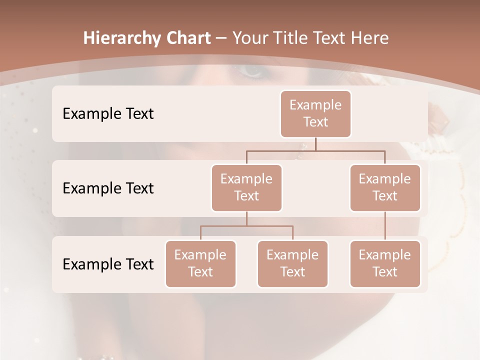 Bride Sitting On Floor Looking Up At Camera. Soft Dreamy Look, Sharp Eyes And Facial Features PowerPoint Template