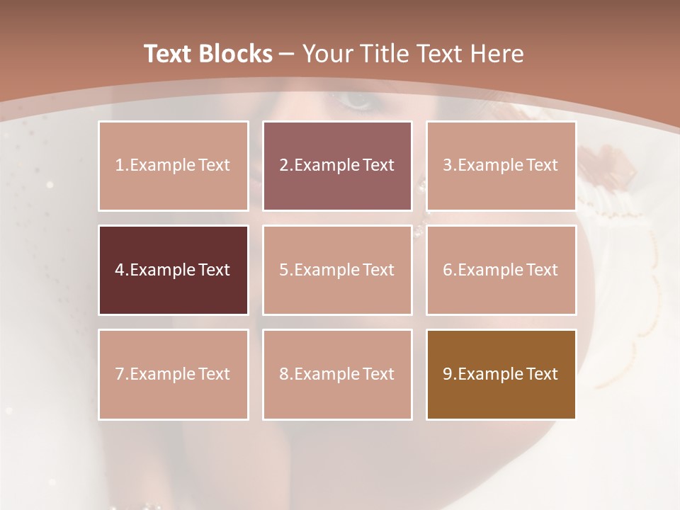 Bride Sitting On Floor Looking Up At Camera. Soft Dreamy Look, Sharp Eyes And Facial Features PowerPoint Template