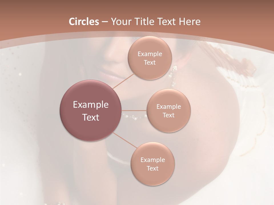 Bride Sitting On Floor Looking Up At Camera. Soft Dreamy Look, Sharp Eyes And Facial Features PowerPoint Template