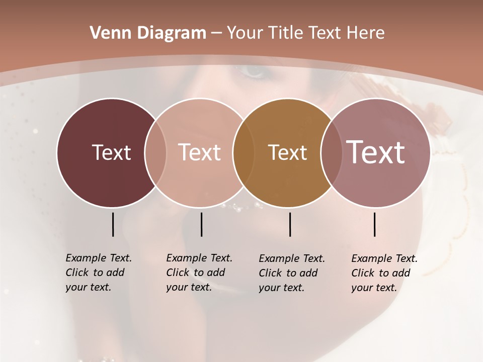 Bride Sitting On Floor Looking Up At Camera. Soft Dreamy Look, Sharp Eyes And Facial Features PowerPoint Template