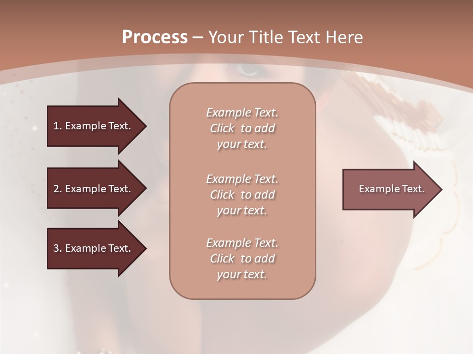 Bride Sitting On Floor Looking Up At Camera. Soft Dreamy Look, Sharp Eyes And Facial Features PowerPoint Template