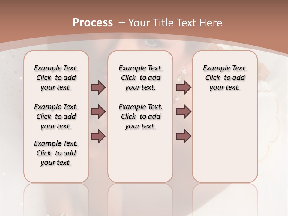 Bride Sitting On Floor Looking Up At Camera. Soft Dreamy Look, Sharp Eyes And Facial Features PowerPoint Template