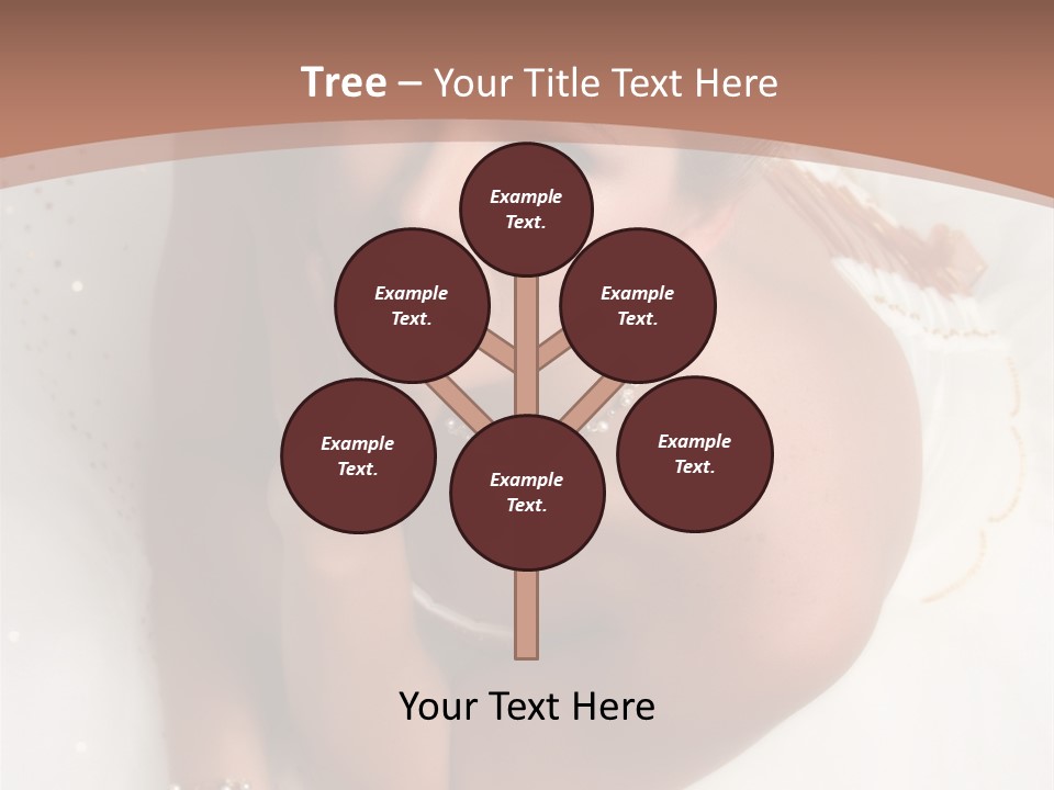 Bride Sitting On Floor Looking Up At Camera. Soft Dreamy Look, Sharp Eyes And Facial Features PowerPoint Template