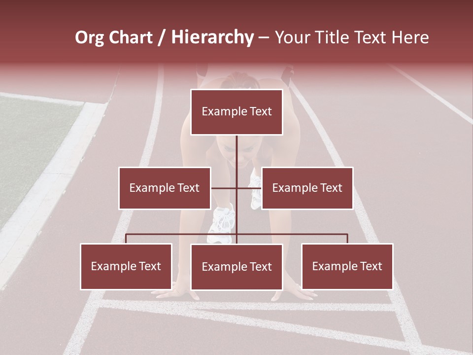 A Pretty Woman At The Starting Line Ready To Race PowerPoint Template