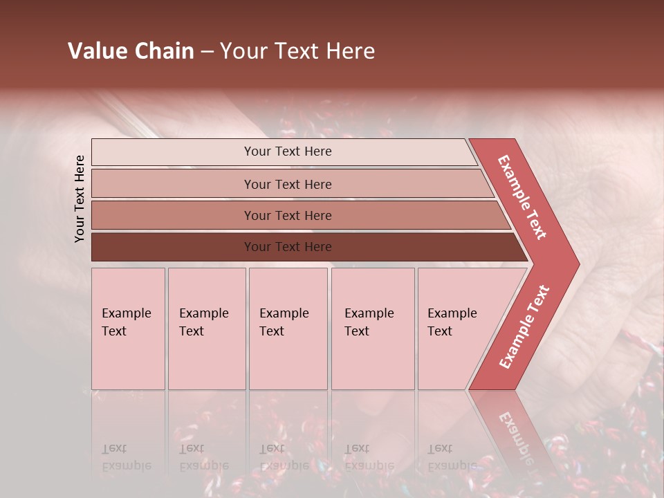 Senior Or Grandmother's Hands Crocheting PowerPoint Template