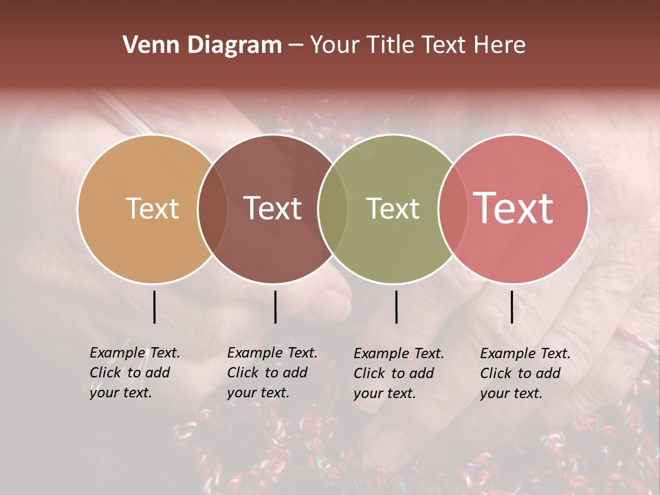 Senior Or Grandmother's Hands Crocheting PowerPoint Template