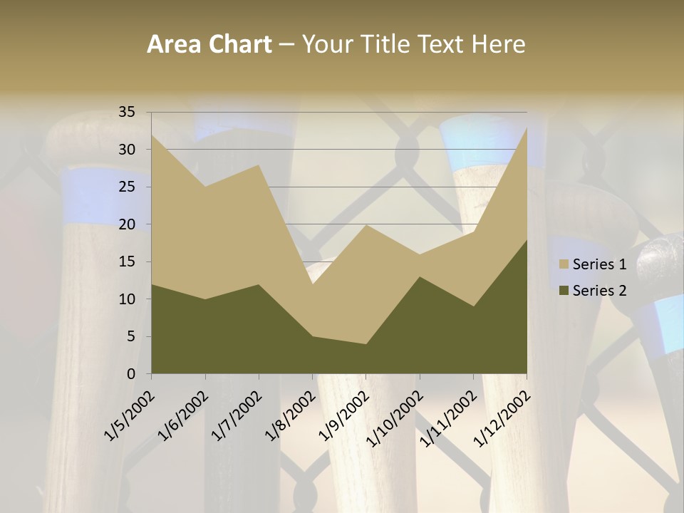 Baseball Bats Leaning Against A Batting Cage Fence. PowerPoint Template
