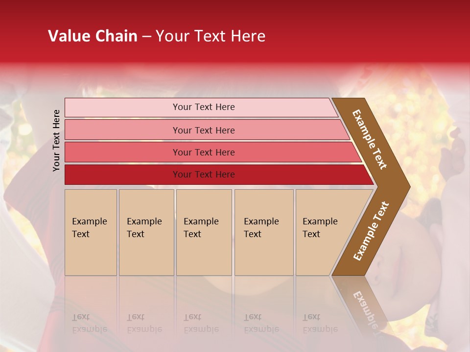 Four Smiling Children In Huddle On Autumn Day With Boy Prominent PowerPoint Template