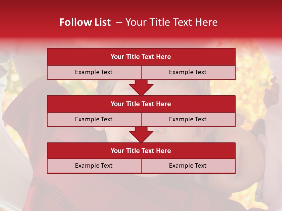 Four Smiling Children In Huddle On Autumn Day With Boy Prominent PowerPoint Template