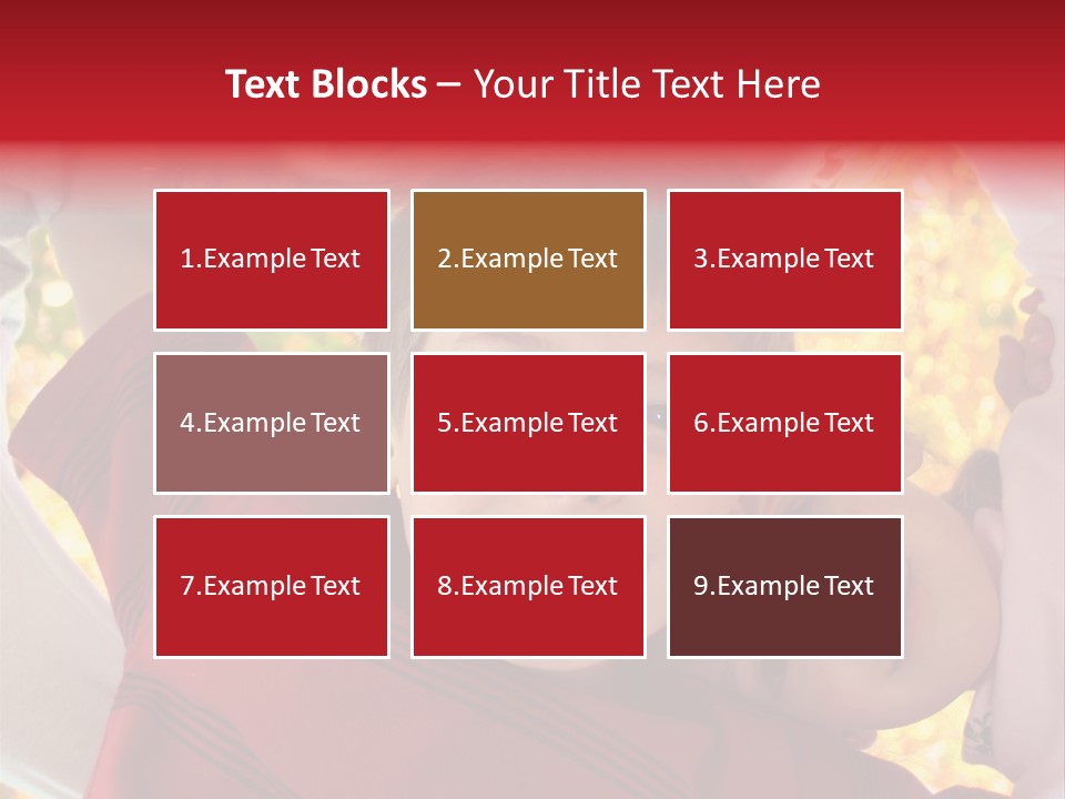 Four Smiling Children In Huddle On Autumn Day With Boy Prominent PowerPoint Template