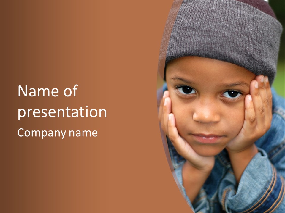 Boy Wondering PowerPoint Template