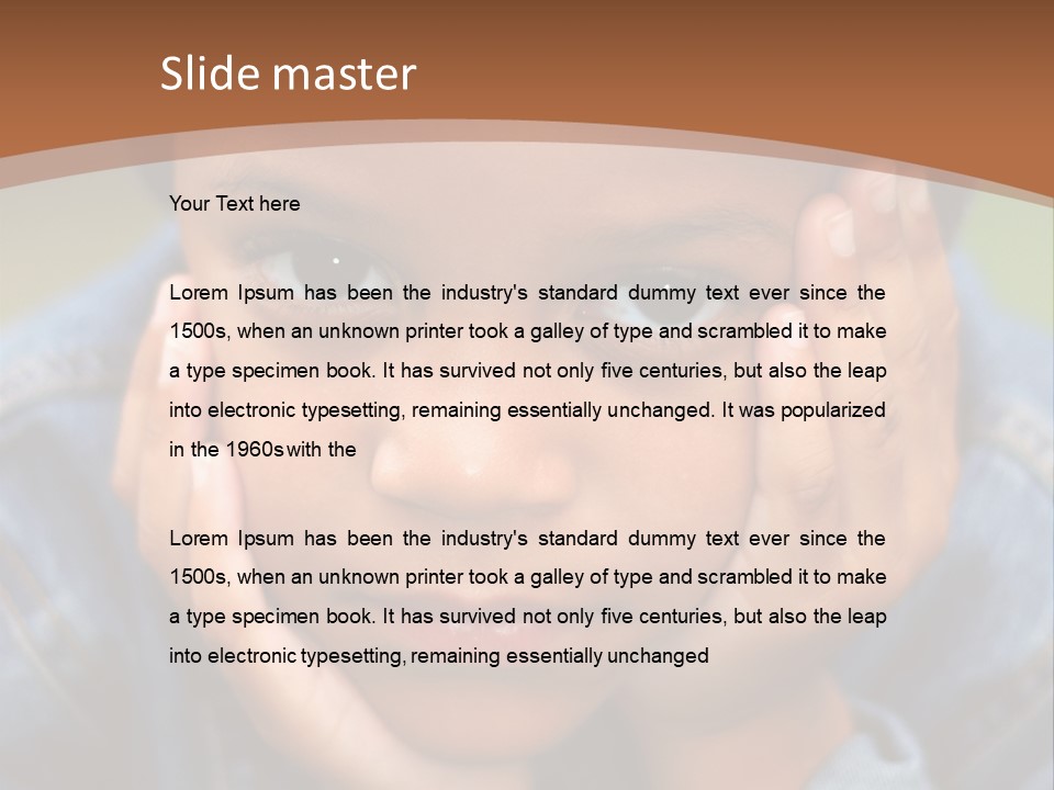 Boy Wondering PowerPoint Template