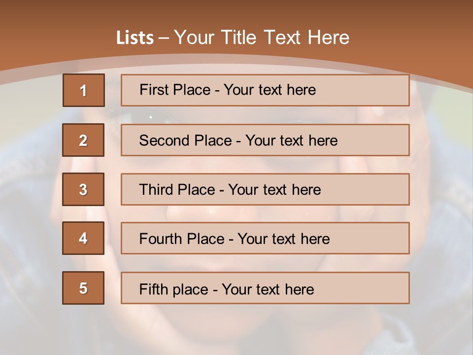Boy Wondering PowerPoint Template