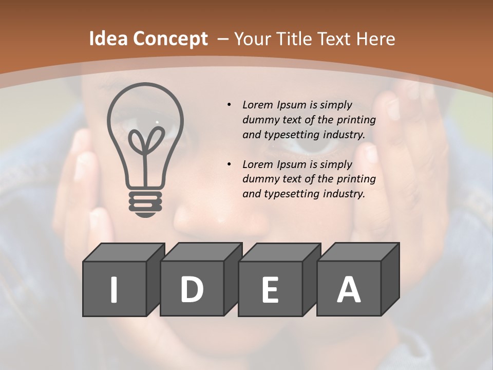 Boy Wondering PowerPoint Template