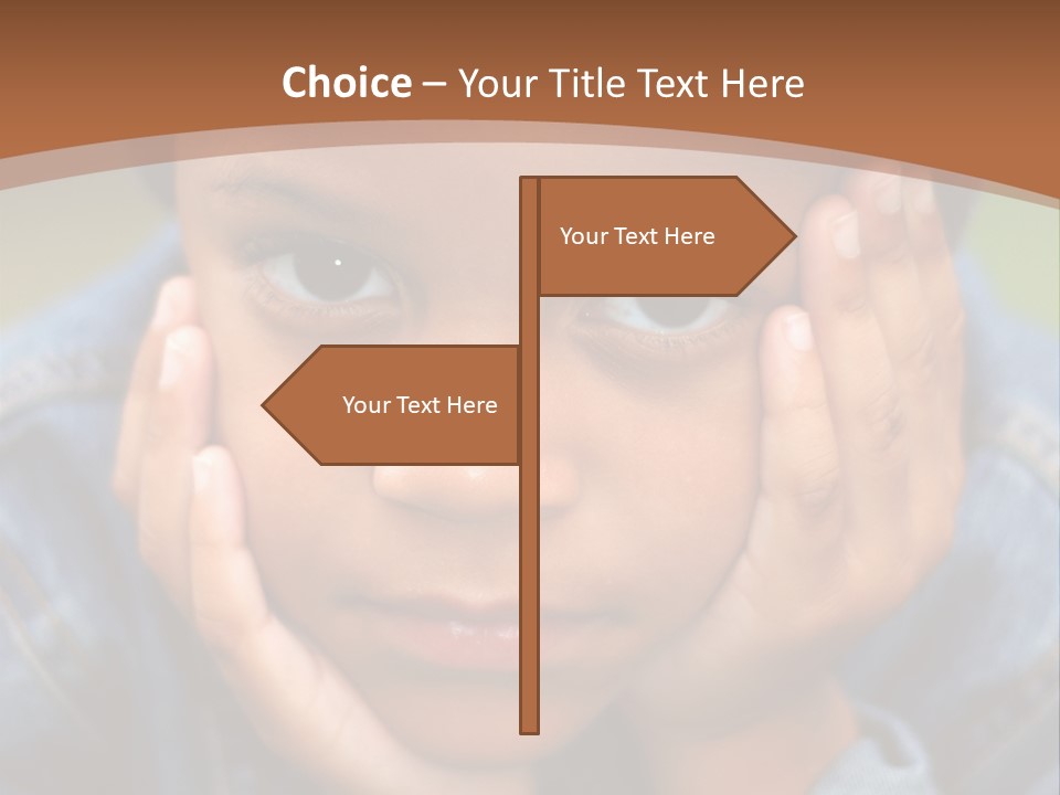 Boy Wondering PowerPoint Template