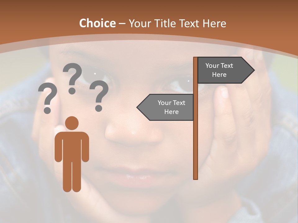 Boy Wondering PowerPoint Template