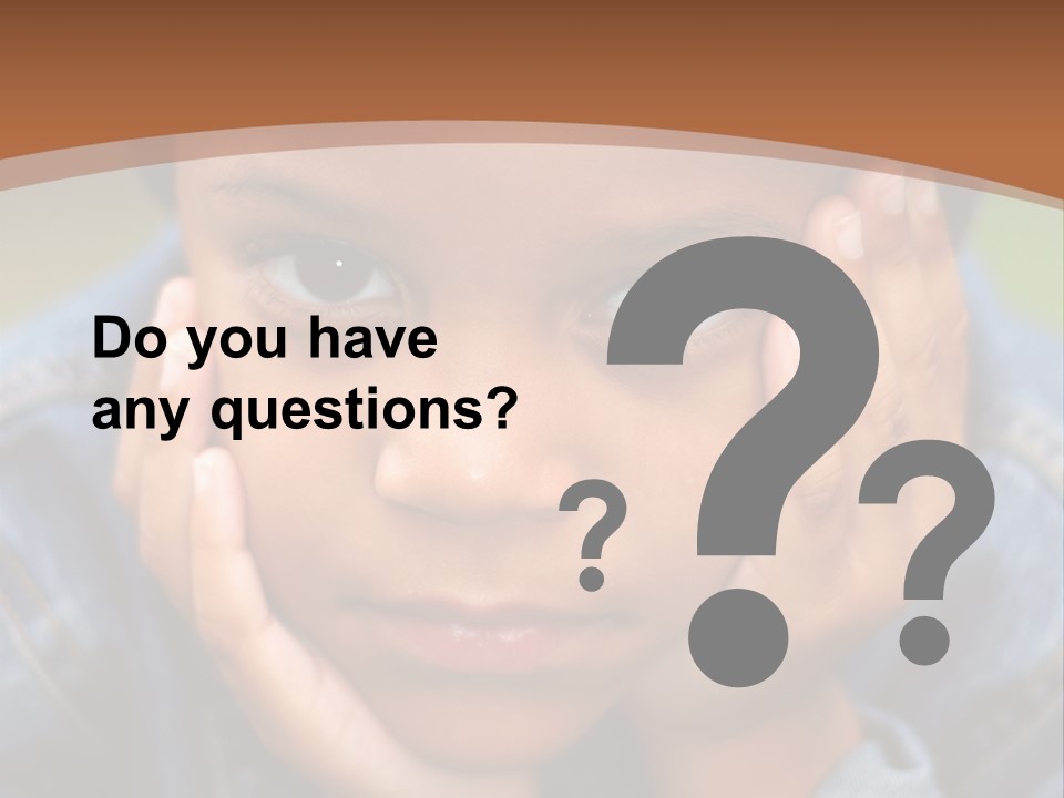 Boy Wondering PowerPoint Template