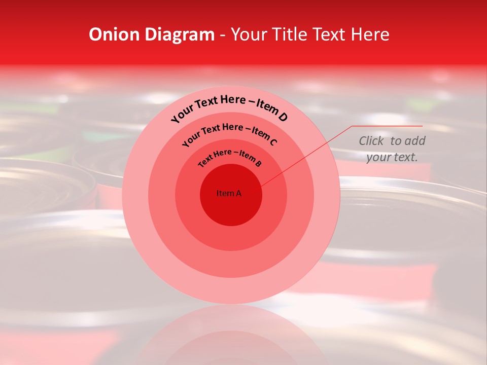 Food Cans For Charity Close Up Shot PowerPoint Template