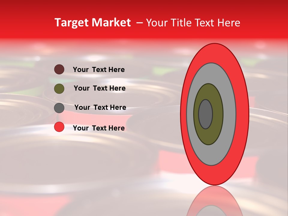 Food Cans For Charity Close Up Shot PowerPoint Template