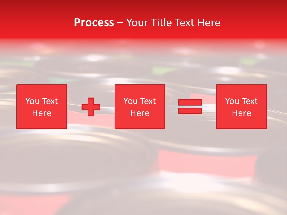 Food Cans For Charity Close Up Shot PowerPoint Template