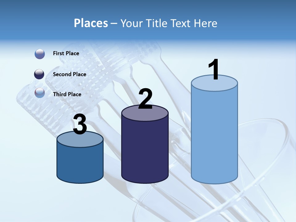 Photo Of Various Toothbrushes In A Glass - Oral Hygiene PowerPoint Template