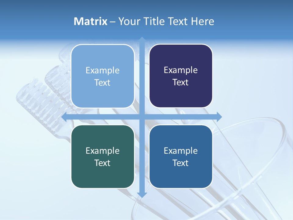 Photo Of Various Toothbrushes In A Glass - Oral Hygiene PowerPoint Template