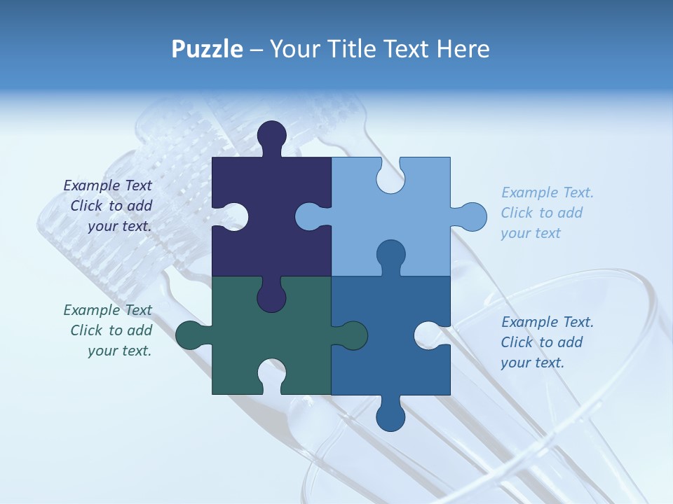 Photo Of Various Toothbrushes In A Glass - Oral Hygiene PowerPoint Template