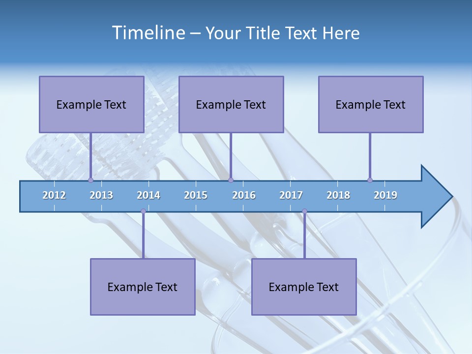 Photo Of Various Toothbrushes In A Glass - Oral Hygiene PowerPoint Template