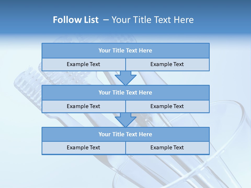 Photo Of Various Toothbrushes In A Glass - Oral Hygiene PowerPoint Template