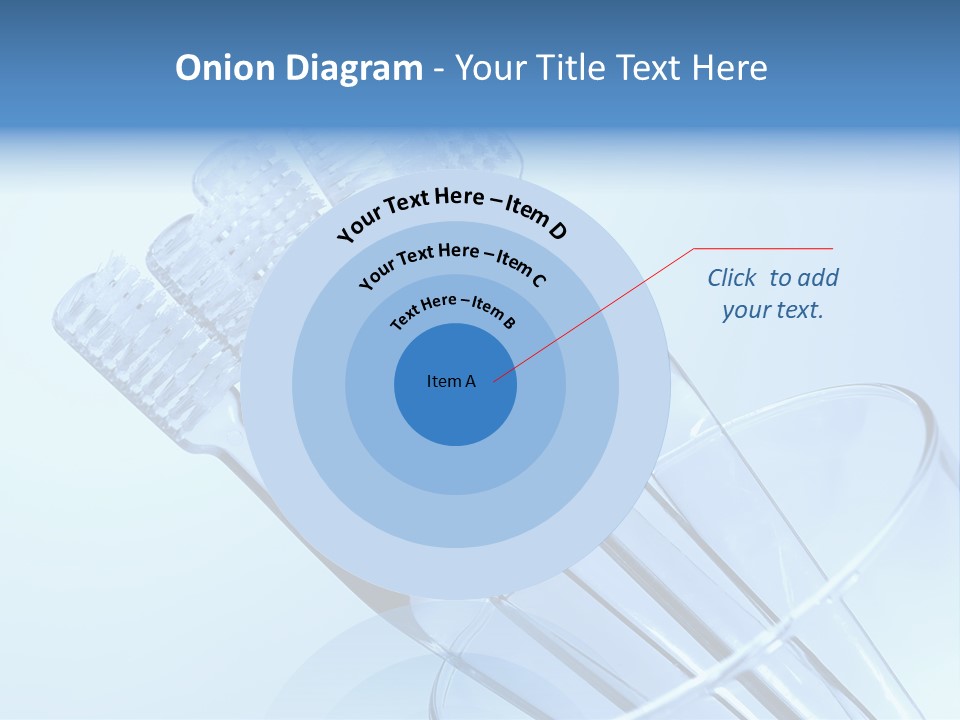 Photo Of Various Toothbrushes In A Glass - Oral Hygiene PowerPoint Template