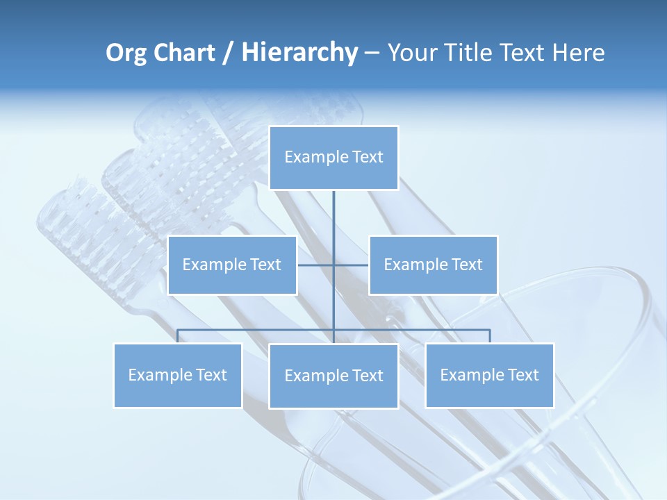 Photo Of Various Toothbrushes In A Glass - Oral Hygiene PowerPoint Template