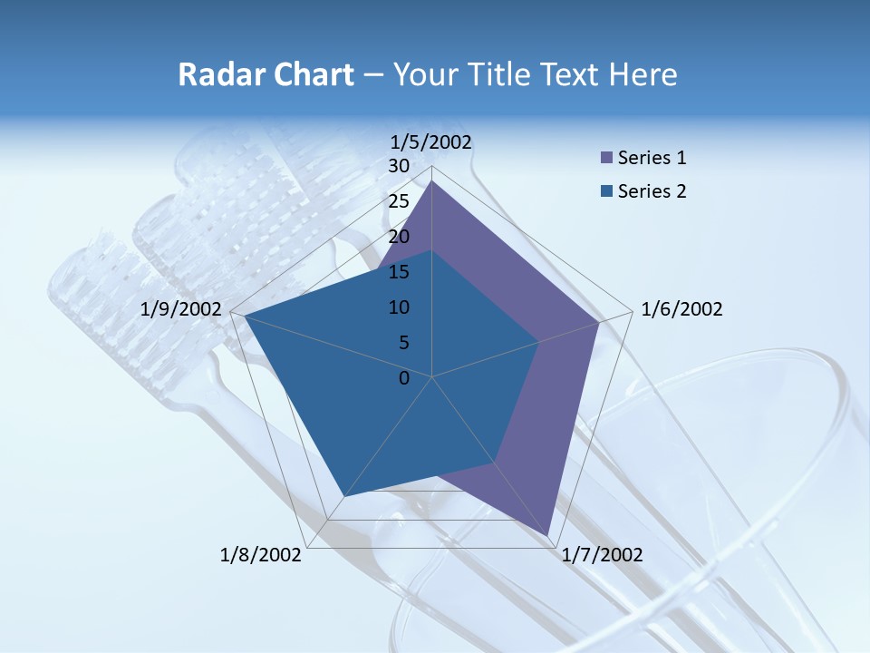 Photo Of Various Toothbrushes In A Glass - Oral Hygiene PowerPoint Template