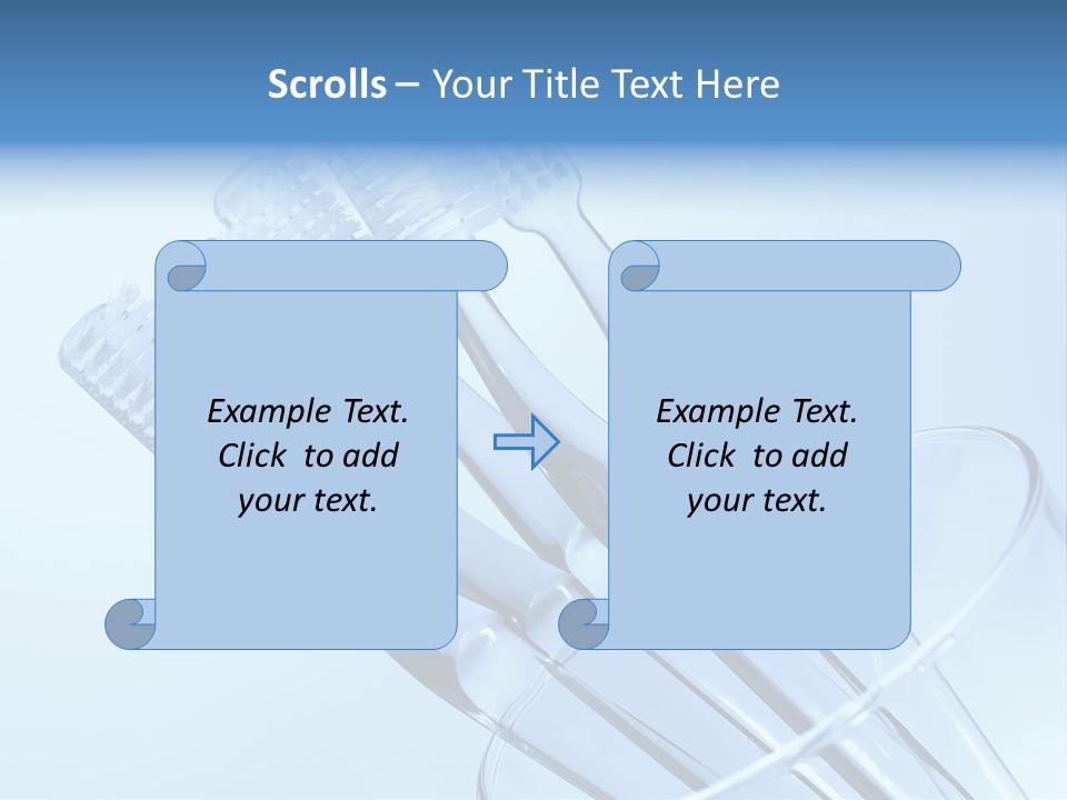 Photo Of Various Toothbrushes In A Glass - Oral Hygiene PowerPoint Template