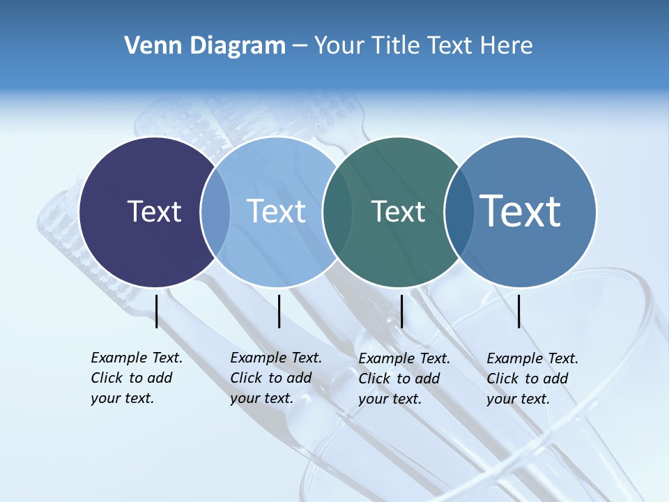 Photo Of Various Toothbrushes In A Glass - Oral Hygiene PowerPoint Template