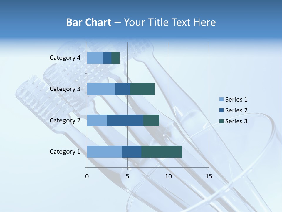 Photo Of Various Toothbrushes In A Glass - Oral Hygiene PowerPoint Template