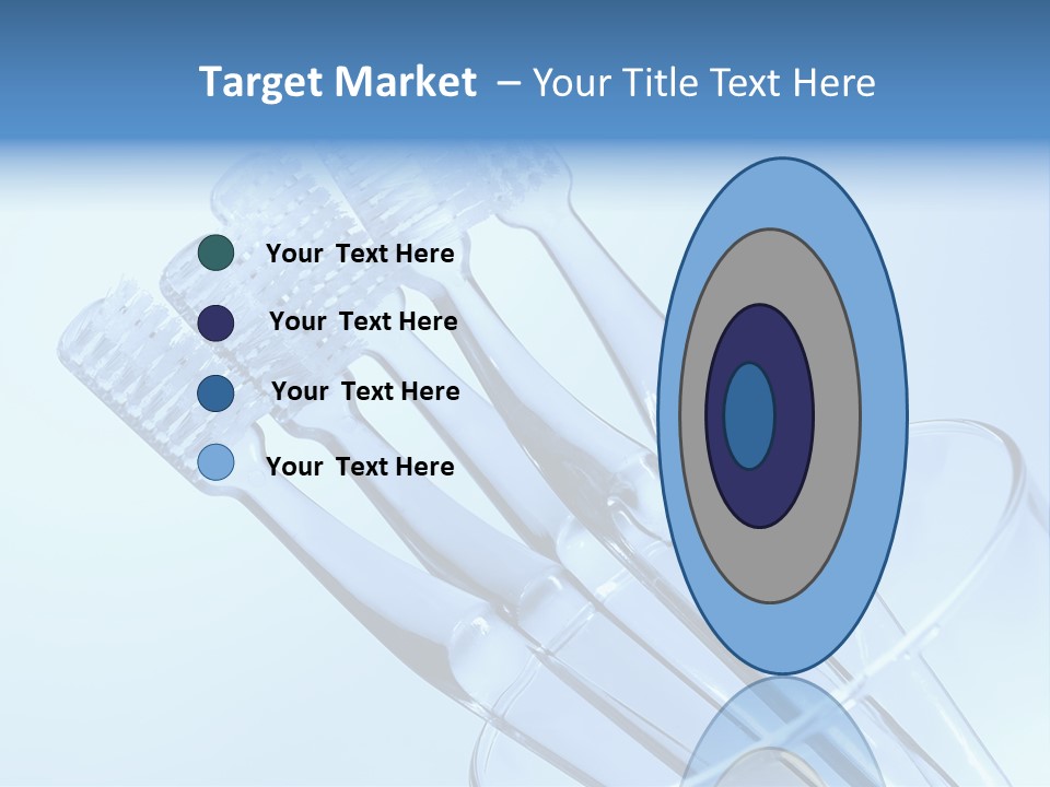 Photo Of Various Toothbrushes In A Glass - Oral Hygiene PowerPoint Template